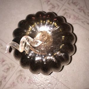 Light up glass pumpkin